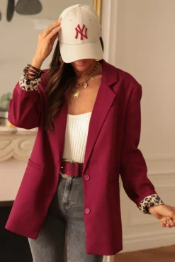 Online Blazer Swann bordeaux Vestes