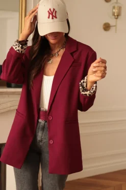 Online Blazer Swann bordeaux Vestes