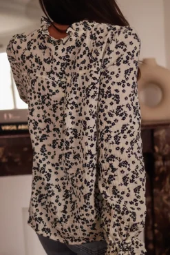 Online Blouse Ally gaze de coton Blouses
