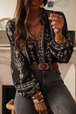 Clearance Blouse Allyson noire Blouses
