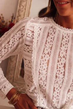 Flash Sale Blouse Amaya blanche Blouses