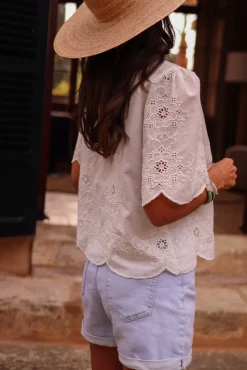 Discount Blouse Capri blanche Blouses