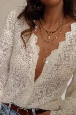 Clearance Blouse dentelle Lynn écru Blouses