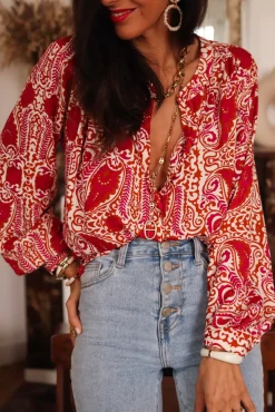 Best Sale Blouse Élia brique Blouses