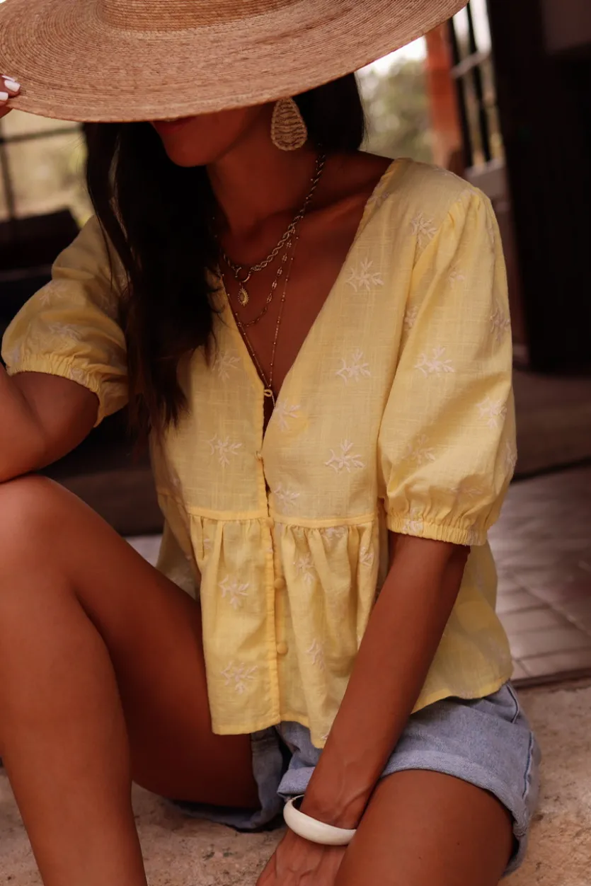 Store Blouse Lio jaune Blouses