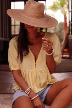 Store Blouse Lio jaune Blouses