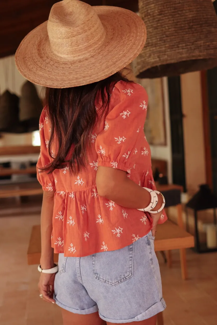 Clearance Blouse Lio terracotta Blouses