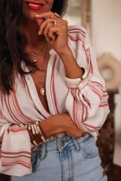 Best Sale Blouse Lison rose Blouses