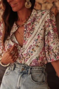 Hot Blouse Lysia parme Blouses