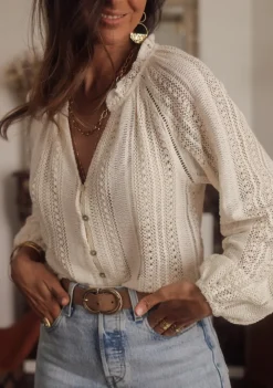 Shop Blouse Mira écrue Blouses