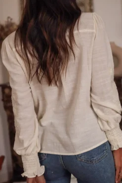 Best Blouse Monica brodée écru Blouses