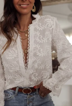 Clearance Blouse Érika blanche Blouses