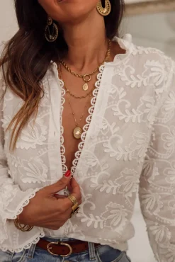Clearance Blouse Érika blanche Blouses
