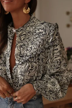 Outlet Blouse Tracy bleue Blouses