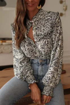 Outlet Blouse Tracy bleue Blouses