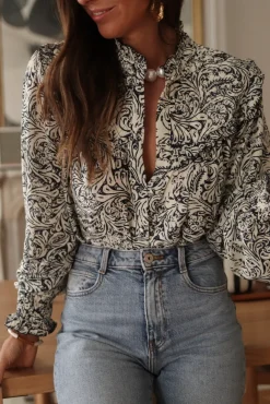 Outlet Blouse Tracy bleue Blouses