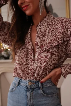 Cheap Blouse Tracy bordeaux Blouses