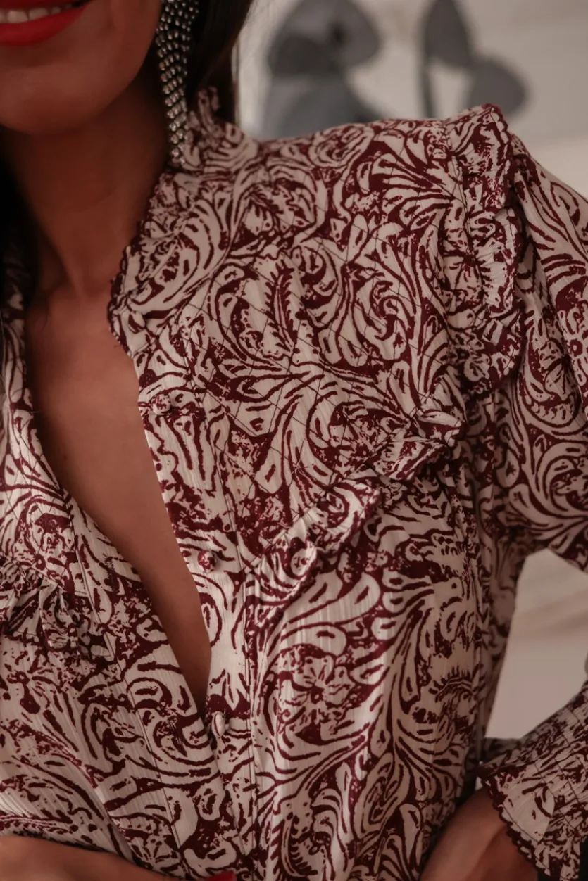Cheap Blouse Tracy bordeaux Blouses