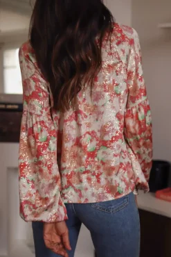Shop Blouse Wyna terracotta Blouses