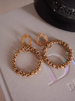 Hot Boucles d’oreilles Lily dorées Boucles D’oreilles