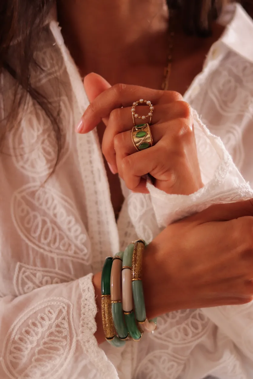 Fashion Bracelet Ambre vert Bracelets