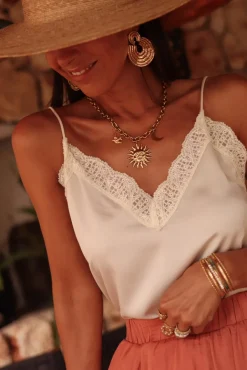Discount Caraco Chiara beige Tops
