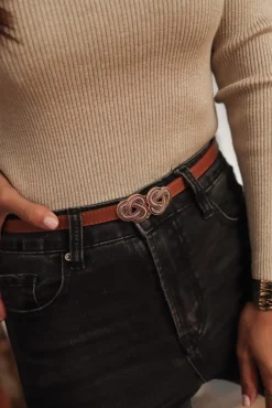 Cheap Ceinture Liza camel Ceintures
