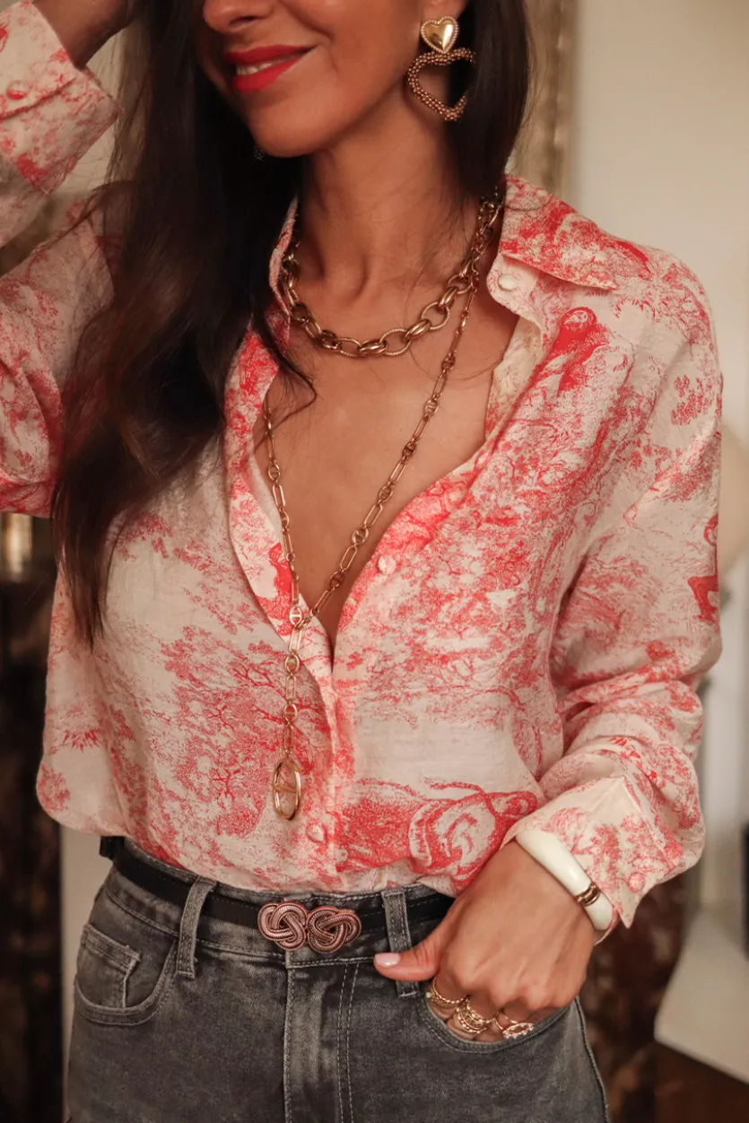 Fashion Chemise Ryta rouge Chemises