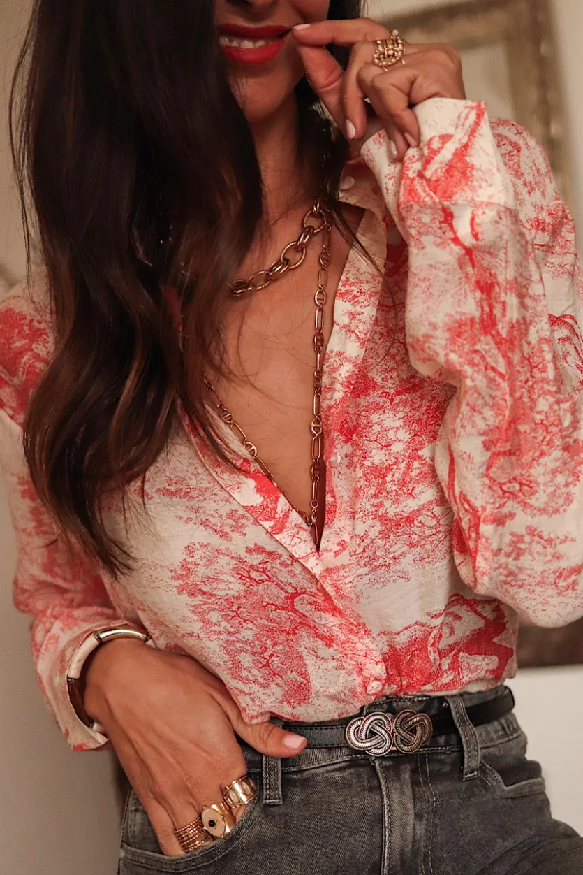Fashion Chemise Ryta rouge Chemises