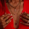 Cheap Collier Mirage bordeaux Colliers