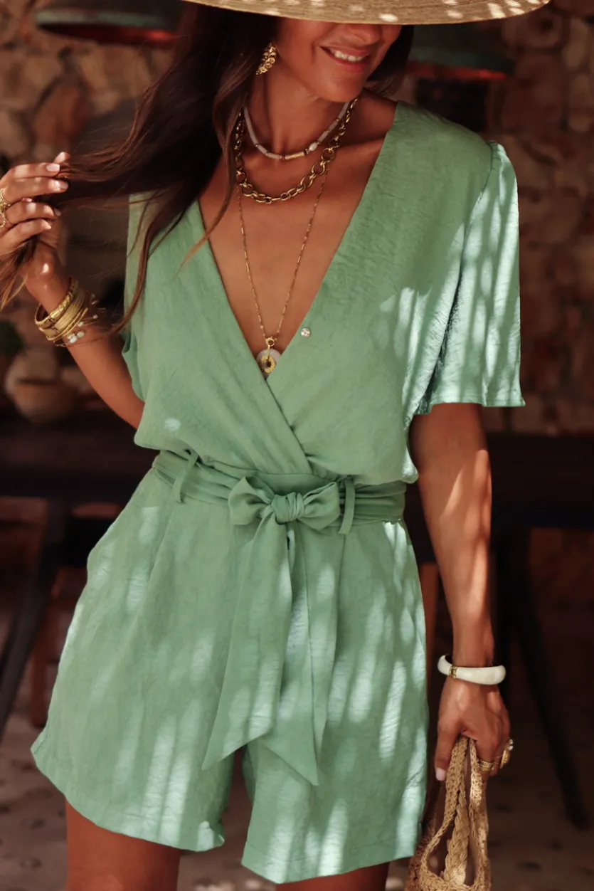 Fashion Combi-short Nolween vert d’eau Combinaisons