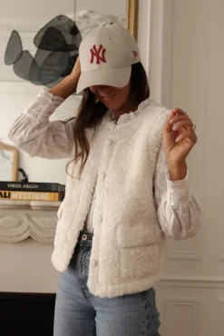 Clearance Gilet Albane écru Gilets