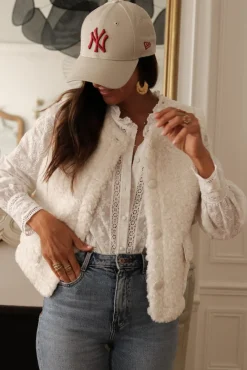 Clearance Gilet Albane écru Gilets