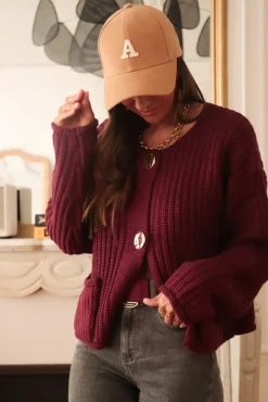 Flash Sale Gilet Maddie bordeaux Gilets