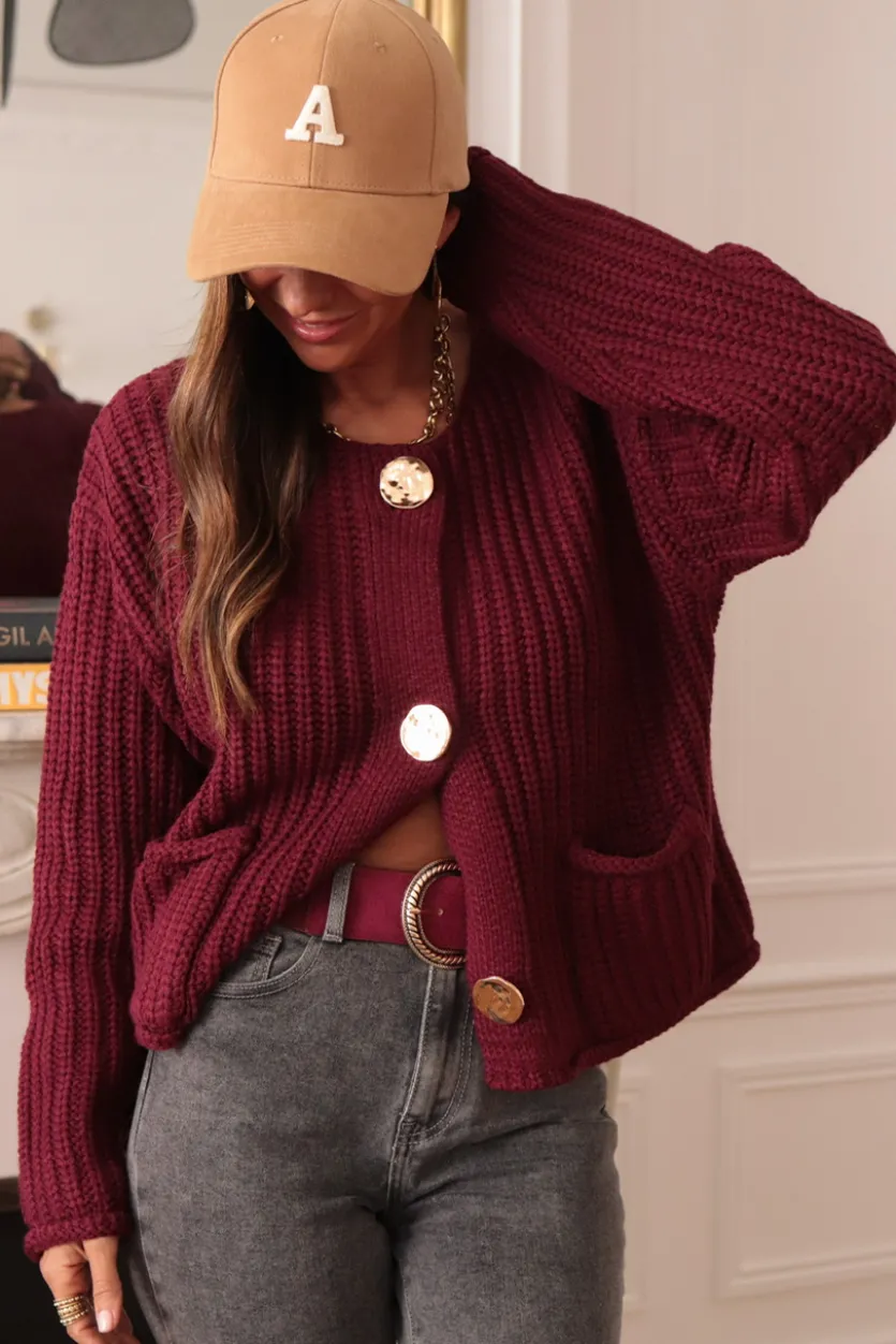 Flash Sale Gilet Maddie bordeaux Gilets
