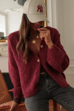 Store Gilet Meredith Bordeaux Gilets