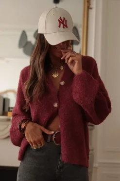 Store Gilet Meredith Bordeaux Gilets