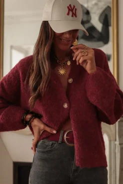 Store Gilet Meredith Bordeaux Gilets