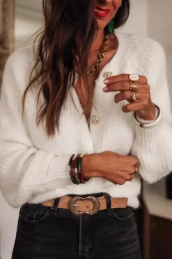 Shop Gilet Soho écru Gilets