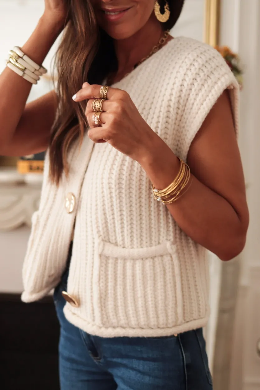 Fashion Gilet Wendy écru Gilets