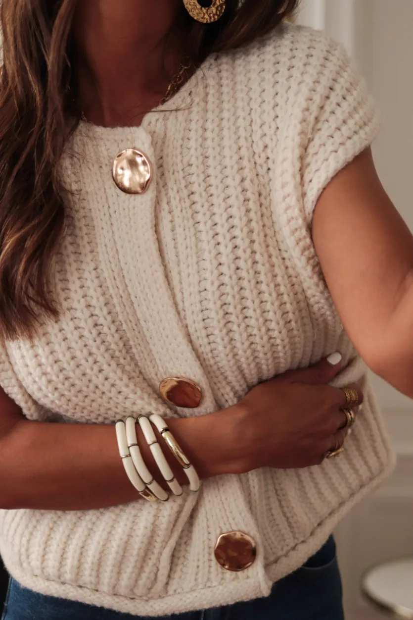 Fashion Gilet Wendy écru Gilets
