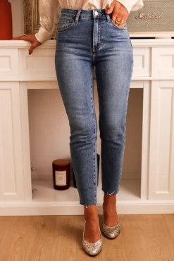 Best Sale Jean Lois bleu foncé cropped Jeans