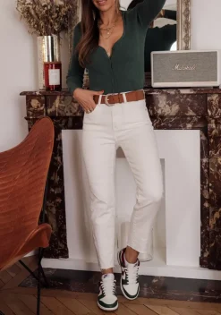 Best Sale Jean Lois écru cropped Jeans