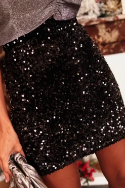 Best Sale Jupe à sequins Baila noire Jupes