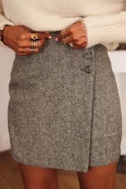 Fashion Jupe Yséa grise Jupes