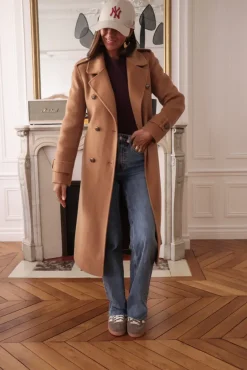 Sale Manteau Apolline camel Manteaux