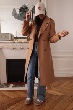Sale Manteau Apolline camel Manteaux