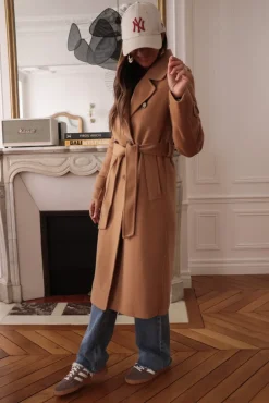 Sale Manteau Apolline camel Manteaux