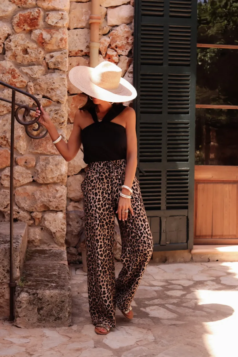 Store Pantalon Amélia léopard Pantalons