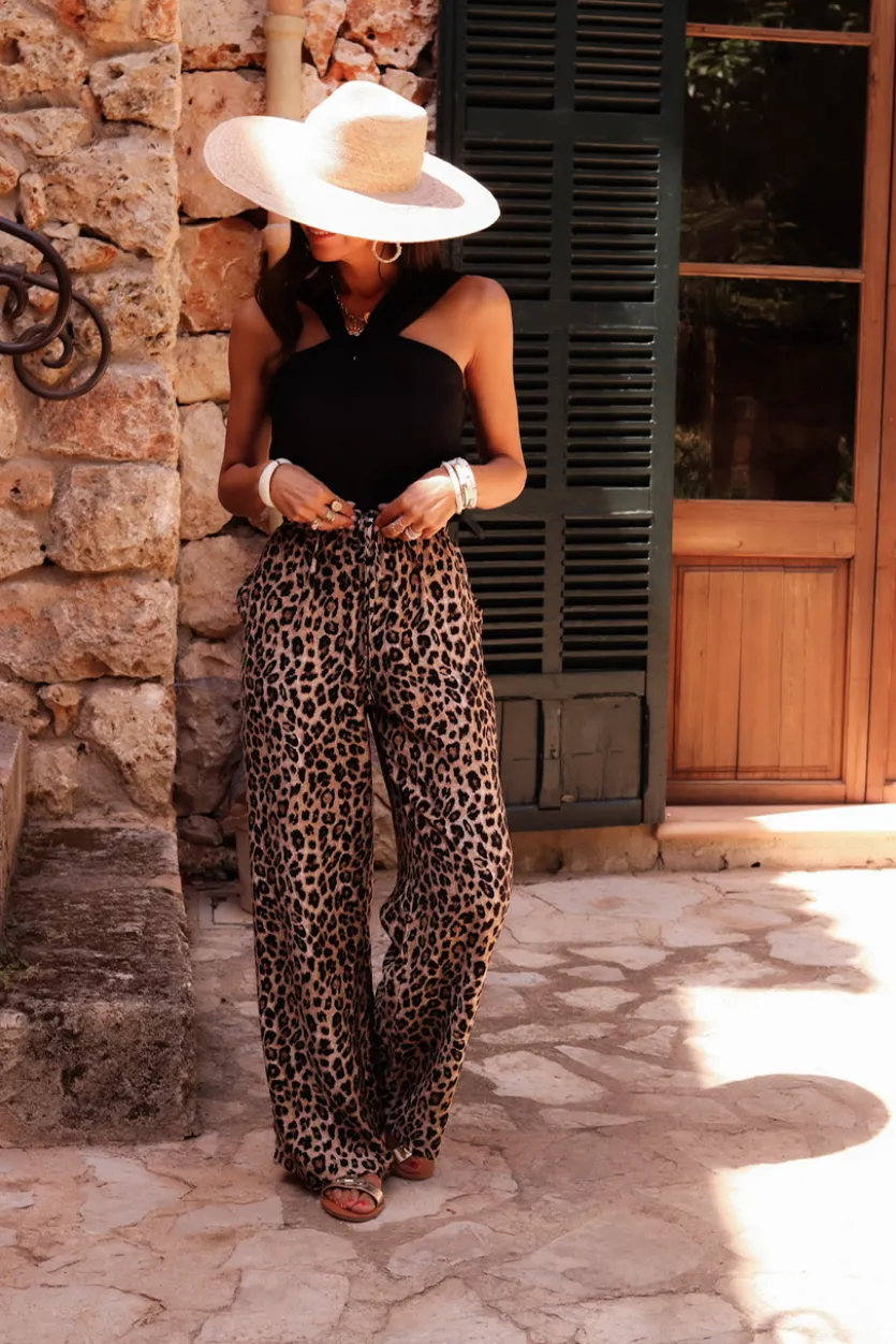 Store Pantalon Amélia léopard Pantalons